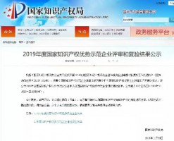 开云电子（中国）官方网站科技入选“2019年度国家知识产权优势企业公示名单”